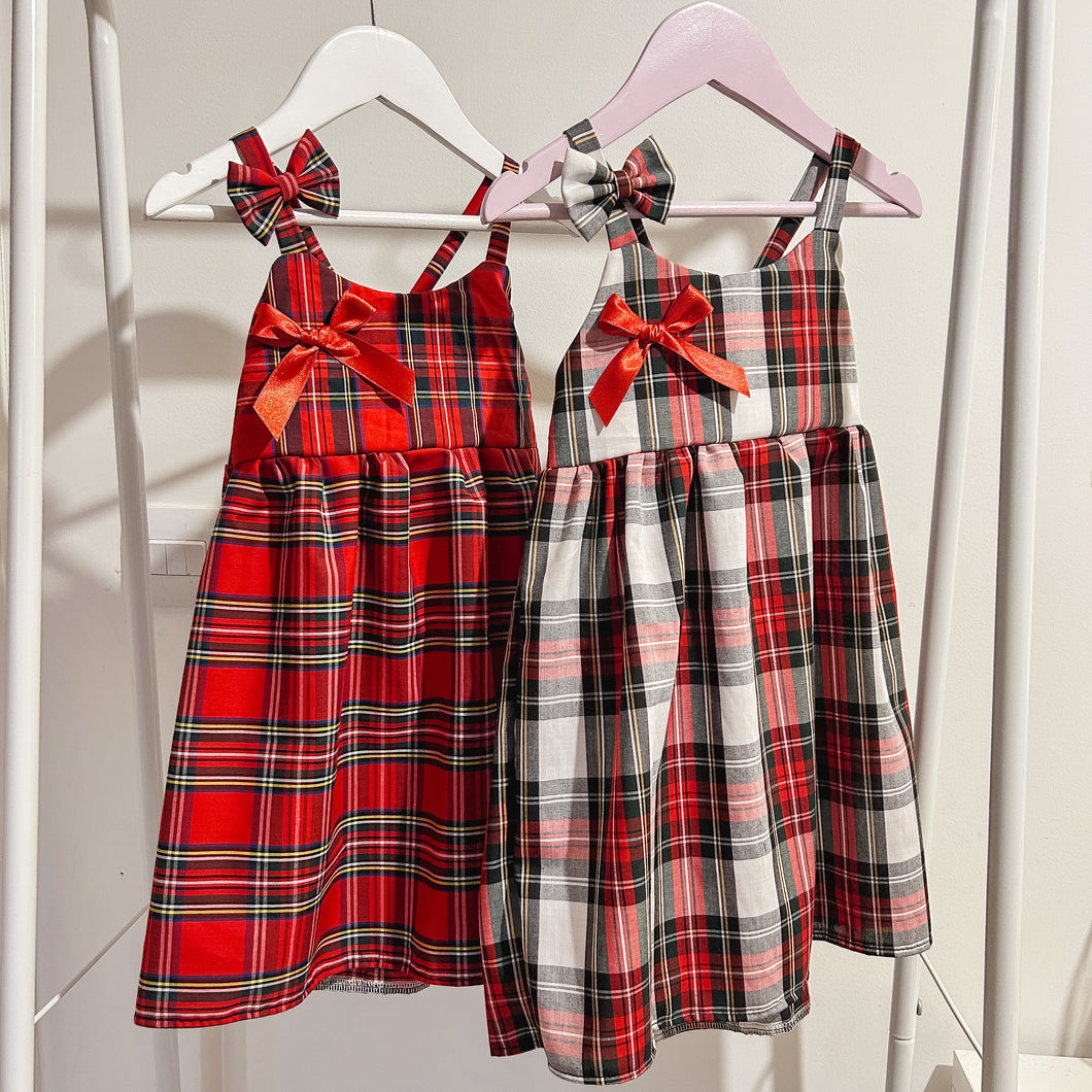 Tartan Bow Dresses