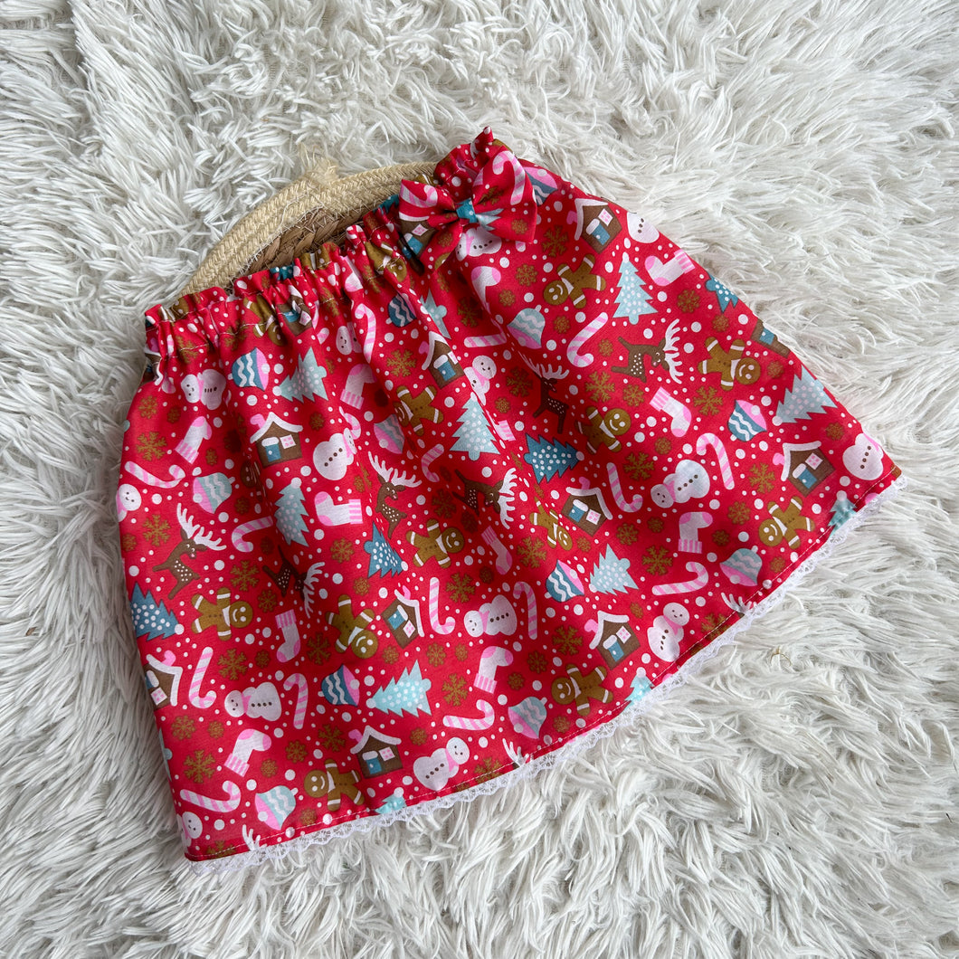 Festive Christmas Skirt or Boomer