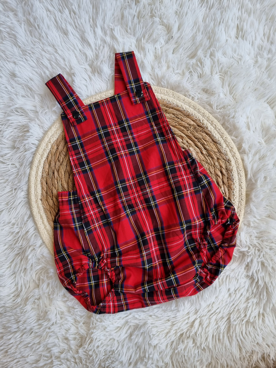 Boys Tartan Romper